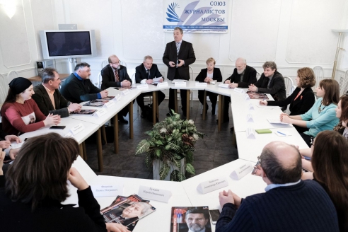 Отчетное собрание редакции МР, Белый зал Союза журналистов Москвы, 17 декабря 2015 г.