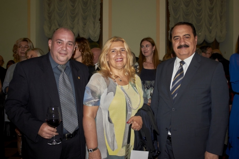 Д.А.Сурмило с Послом Сирийской Арабской Республики г-ном Риадом Хаддадом и его супругой, 6 сентября 2017 года