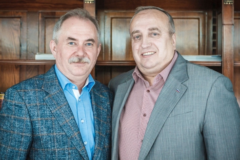 Ф.А. Клинцевич с генеральным директором МР Н.А. Кузнецовым, июль 2015 г. 
