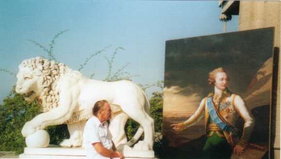 У портрета князя Потёмкина. Алупкинский дворец-музей