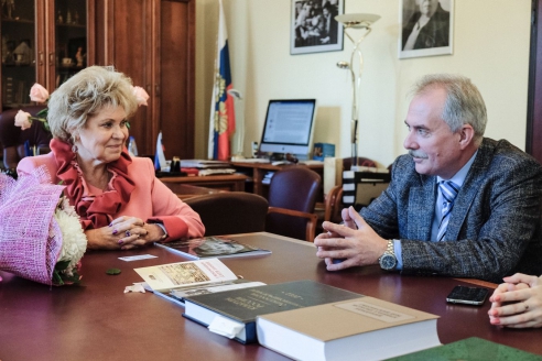 Г.В. Маяровская с генеральным директором МР Н.А. Кузнецовым,  сентябрь 2015 г.
