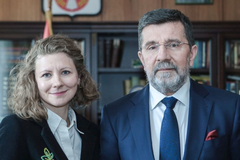 Посол Республики Сербия в РФ и Туркменистане г-н Славенко Терзичем с главным редактором МР Д.Живихиной