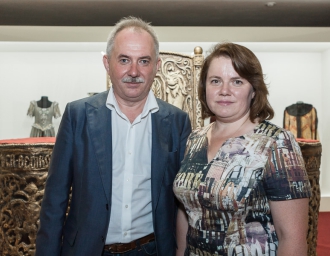 Генеральный директор Н.А.Кузнецов и министр культуры Московской области Оксана Косарева, 20 июля 2016 года